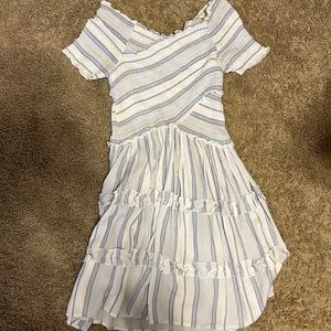 Size S blue and white dress